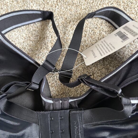 Syrokan Black and White Sports Bra Size 36F NWT - Picture 7 of 9